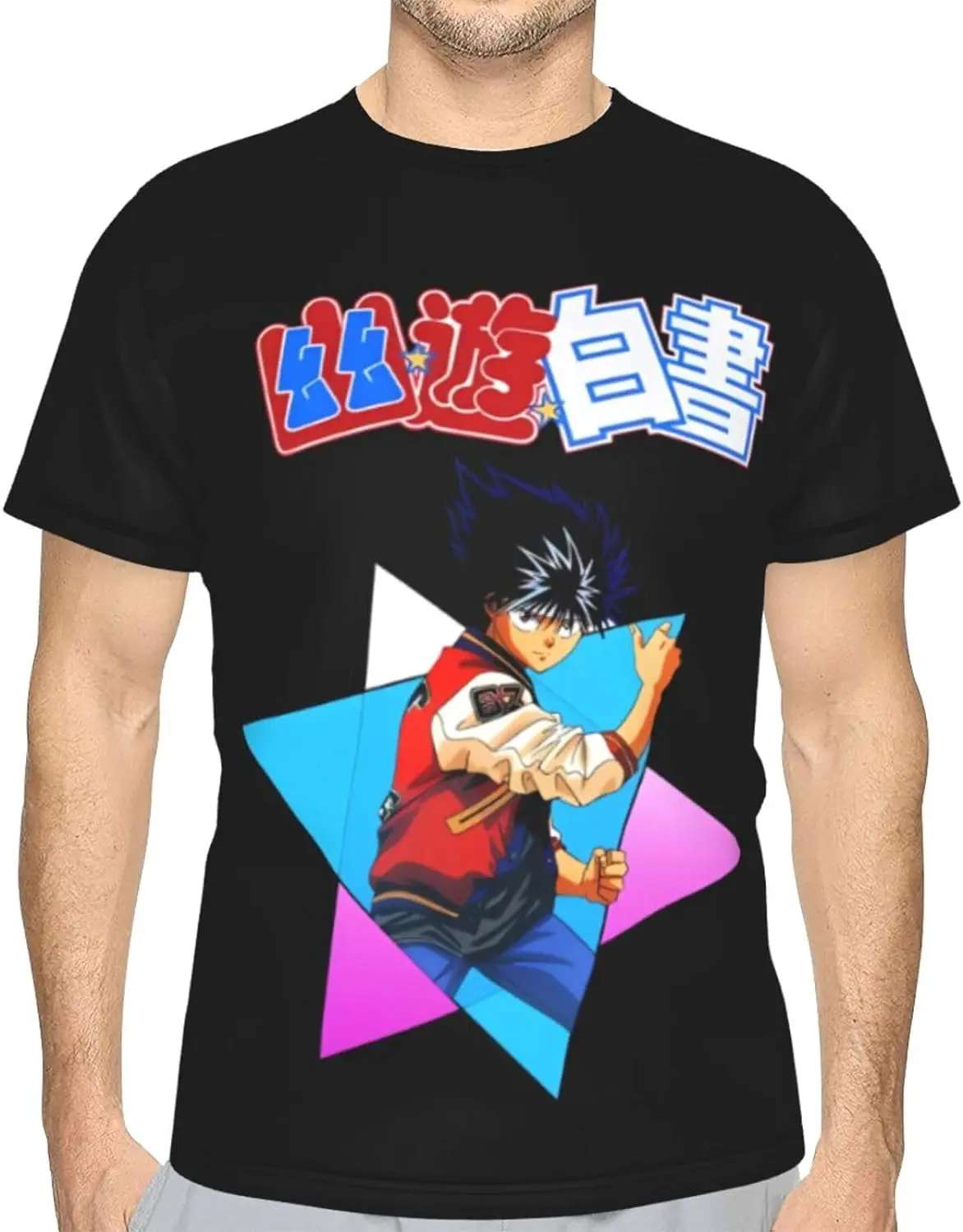 Мужская футболка Yu Hakusho, дышащая крутая футболка с коротким рукавом, персонализированные Мультяшные топы, черные футболки
Мужская футболка Yu Hakusho, дышащая крутая футболка с коротким рукавом, персонализированные Мультяшные топы, черные футболки