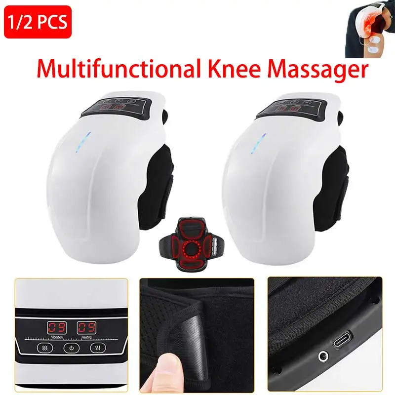 1/2Pcs Multifunctional Smart Cordless Knee Massager, 9 Gears Heating Vibration Knee Relaxing Machine Joint Device Friends Gifts
1/2Pcs Multifunctional Smart Cordless Knee Massager, 9 Gears Heating Vibration Knee Relaxing Machine Joint Device Friends Gifts