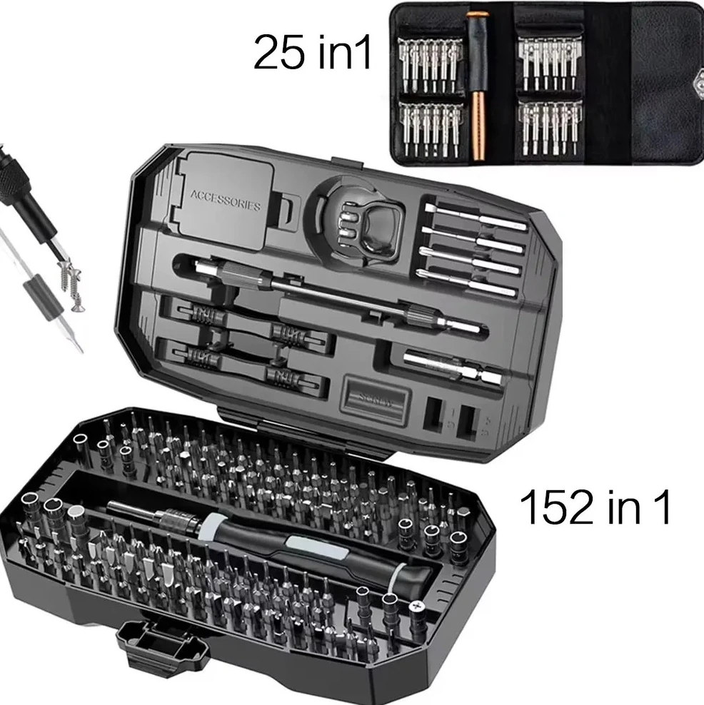 152 in 1 Precision Screwdriver Set, Professional Magnetic Repair Tool Kit with T5 T6 Torx for Laptop, Phone, Computer, Console
152 in 1 Precision Screwdriver Set, Professional Magnetic Repair Tool Kit with T5 T6 Torx for Laptop, Phone, Computer, Console