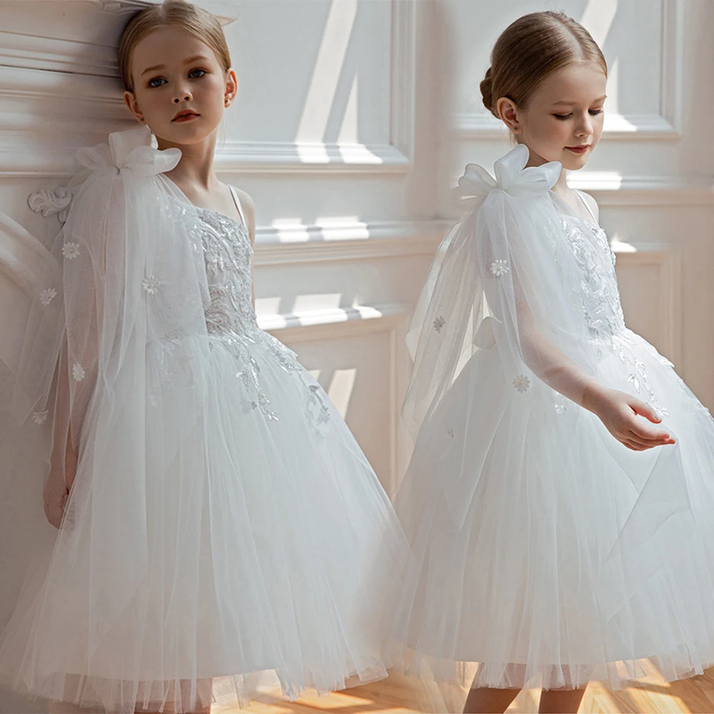 4-8Y One Shoulder Applique Dress Formal Birthday Party Princess Dresses Piano Performance Children Clothing Flower Girl Weddings
4-8Y One Shoulder Applique Dress Formal Birthday Party Princess Dresses Piano Performance Children Clothing Flower Girl Weddings