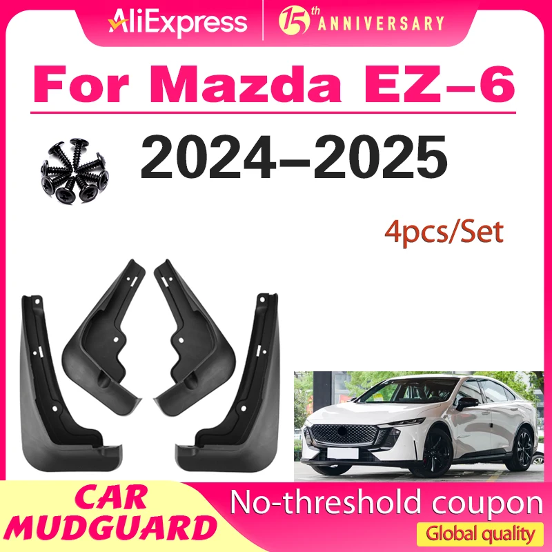 Mudflaps Fender for Mazda EZ-6 2024 2025 2026 Mudguards Mud Flaps Splash Guards Front Rear Wheels Fender Car Accessories 4Pcs
Mudflaps Fender for Mazda EZ-6 2024 2025 2026 Mudguards Mud Flaps Splash Guards Front Rear Wheels Fender Car Accessories 4Pcs