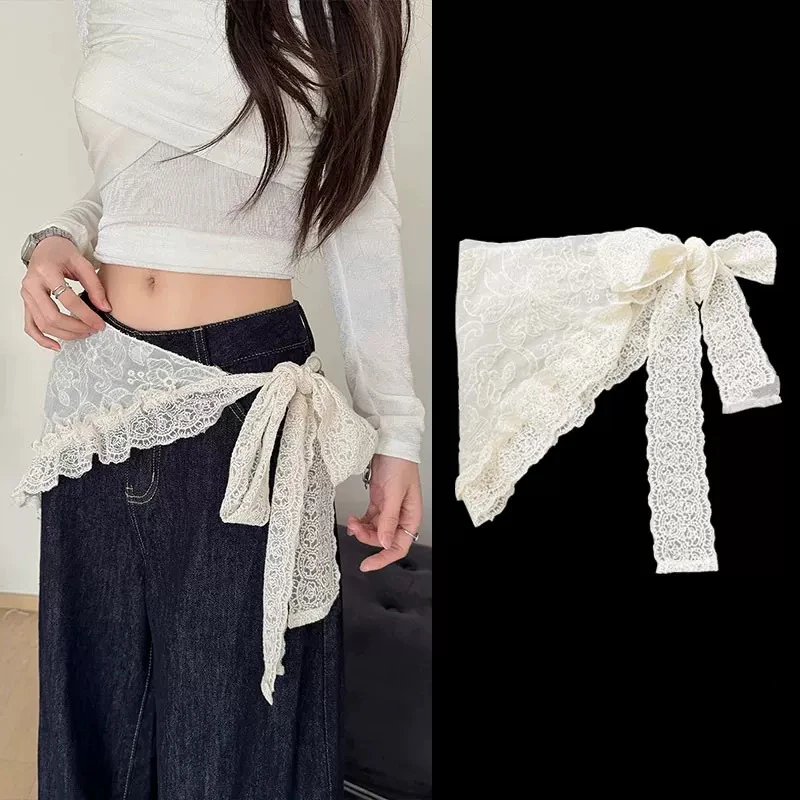 Women's Headscarf New French Lace Sweet Kawaii Gentle Elegant Headwear Hair Scaves Multi Functional Fashionable Versatile Belt
Women's Headscarf New French Lace Sweet Kawaii Gentle Elegant Headwear Hair Scaves Multi Functional Fashionable Versatile Belt