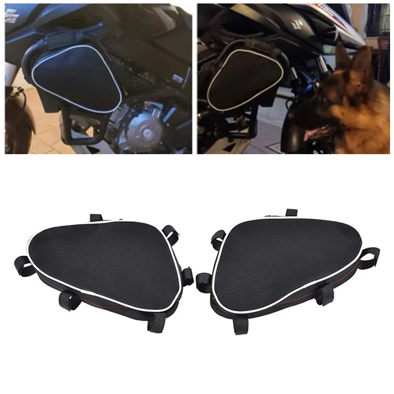 Waterproof Motorcycle Crash Bar Tool Bags Frame Side Storage Pouch Repair Tool Placement Bag For Suzuki V-Strom DL650 DL1000
Waterproof Motorcycle Crash Bar Tool Bags Frame Side Storage Pouch Repair Tool Placement Bag For Suzuki V-Strom DL650 DL1000