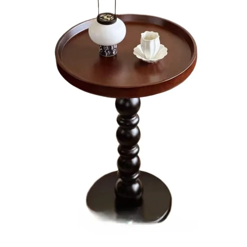 French solid wood coffee table round small apartment Chinese antique home living room retro
French solid wood coffee table round small apartment Chinese antique home living room retro