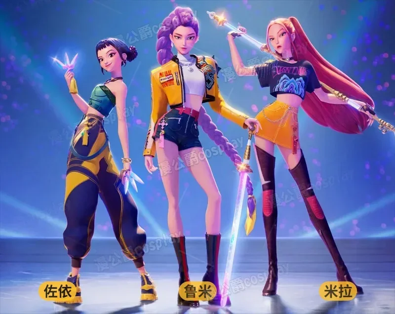 Anime KPop Demon Hunters Mira Cosplay Costume Black Gold Stage Outfit Huntrix Uniform Halloween Party Women Girls Carnival
Anime KPop Demon Hunters Mira Cosplay Costume Black Gold Stage Outfit Huntrix Uniform Halloween Party Women Girls Carnival