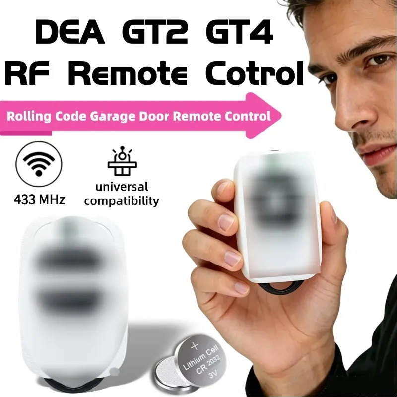 DEA 433MHz Remote Control For DEA GT2 GT4 GTI2N GTI4N MIO TR2 TR4 Garage Door Openner Garage Command Rolling Code 433.92MHz
DEA 433MHz Remote Control For DEA GT2 GT4 GTI2N GTI4N MIO TR2 TR4 Garage Door Openner Garage Command Rolling Code 433.92MHz