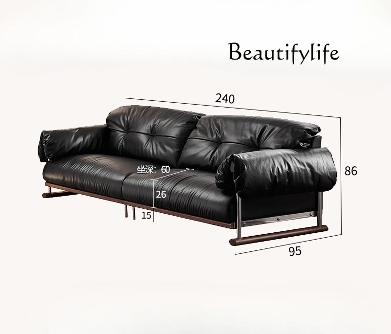 Nordic medieval solid wood sofa first layer cowhide living room home medieval straight row leather sofa
Nordic medieval solid wood sofa first layer cowhide living room home medieval straight row leather sofa