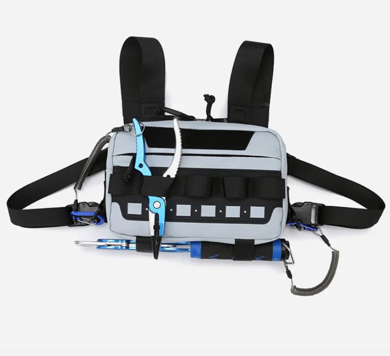 Fishing Tactical Chest Rig Bag Men Pouch Backpacks Camping Hiking Women Lure Molle Front Chest Vest Workouts Cycling Daypack sac
Fishing Tactical Chest Rig Bag Men Pouch Backpacks Camping Hiking Women Lure Molle Front Chest Vest Workouts Cycling Daypack sac