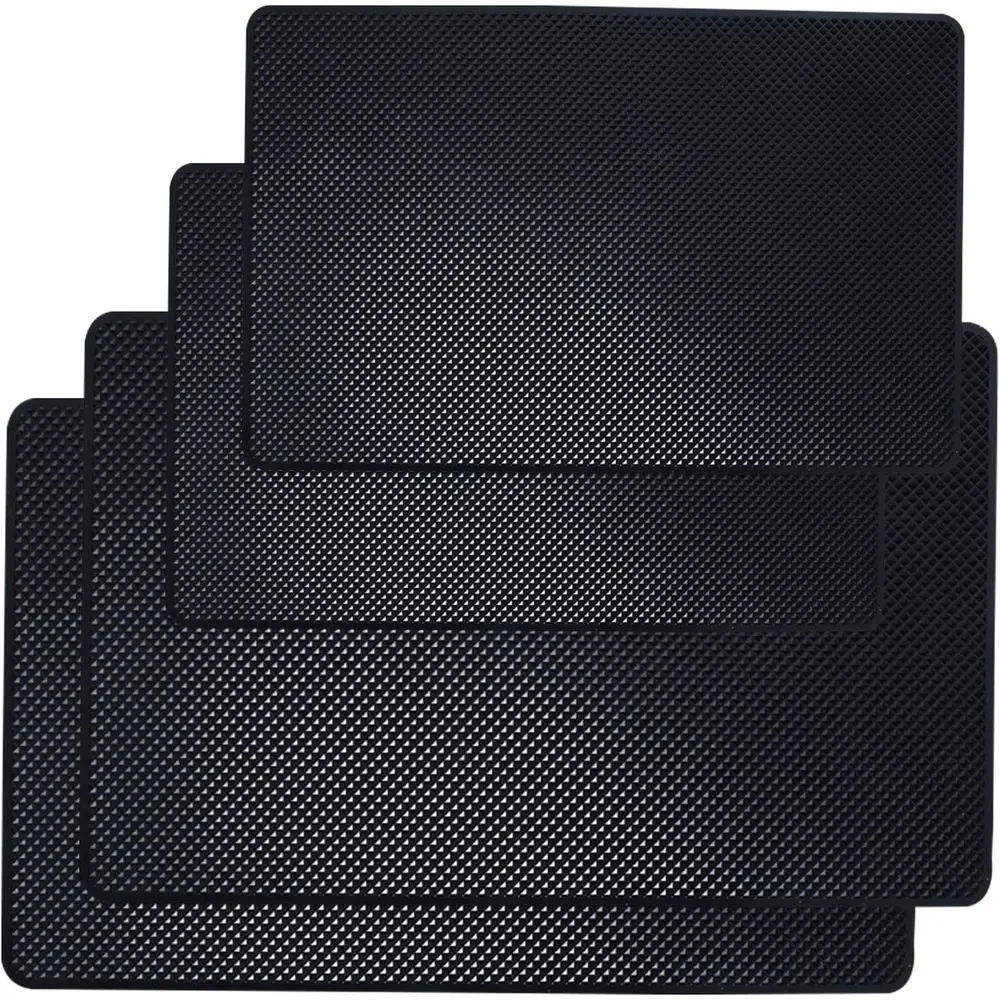 Set of 4 Car Dashboard Anti-Slip Mats, 10.5 x 5.7 & 8 x 5.1, Non-Slip Gel Pads for Sunglasses, Keys, Coins
Set of 4 Car Dashboard Anti-Slip Mats, 10.5 x 5.7 & 8 x 5.1, Non-Slip Gel Pads for Sunglasses, Keys, Coins