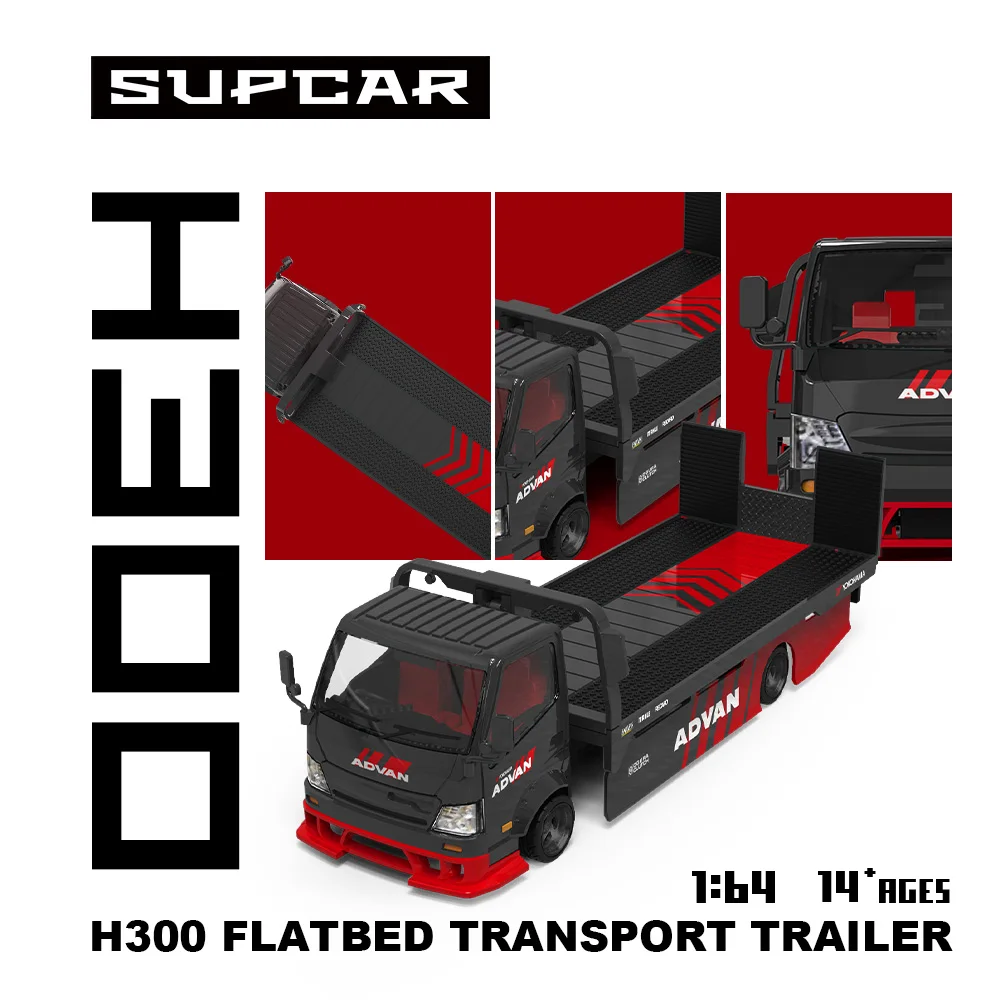*Pre-order*SUPCAR 1/64 H300 Flatbed Trailer Advan Coating Simulation Alloy Vehicle Model for Display
*Pre-order*SUPCAR 1/64 H300 Flatbed Trailer Advan Coating Simulation Alloy Vehicle Model for Display