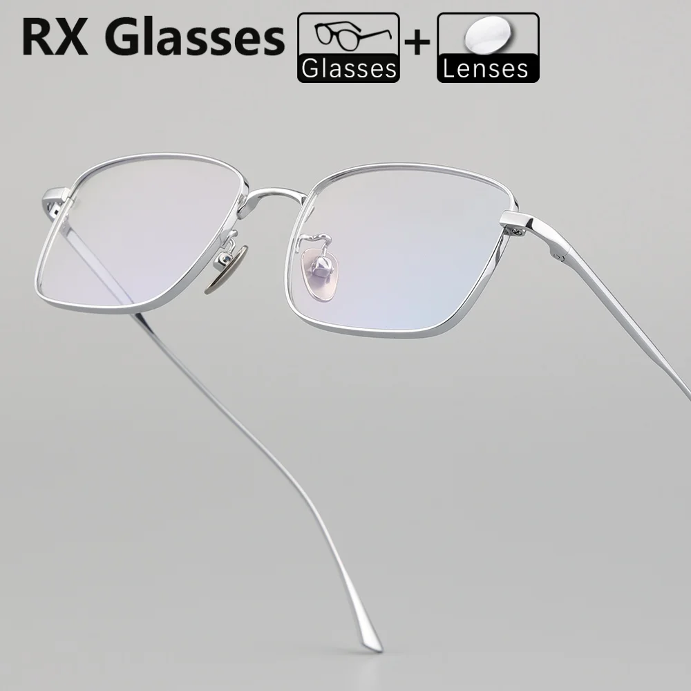 RX Rectangle Prescription Glasses Men Women Titanium Optical Frame Myopia Lenses Progressive Anti-Reflection Thickened loop
RX Rectangle Prescription Glasses Men Women Titanium Optical Frame Myopia Lenses Progressive Anti-Reflection Thickened loop