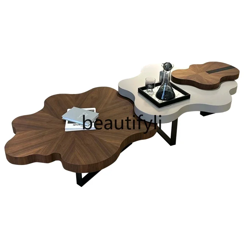 Italian minimalist cloud coffee table combination light luxury irregular creative designer home
Italian minimalist cloud coffee table combination light luxury irregular creative designer home