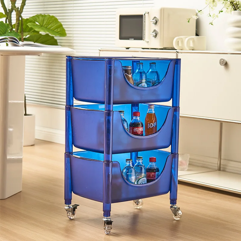 Vibrant Clear Acrylic Freestanding Multi-tier Home Snack Cart & Living Room Storage Organizer
Vibrant Clear Acrylic Freestanding Multi-tier Home Snack Cart & Living Room Storage Organizer