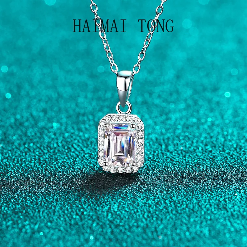 HAIMAITONG Necklace for women Moissanite collarbone Chain PT950 Platinum emerald Raydean Cut choker gift
HAIMAITONG Necklace for women Moissanite collarbone Chain PT950 Platinum emerald Raydean Cut choker gift