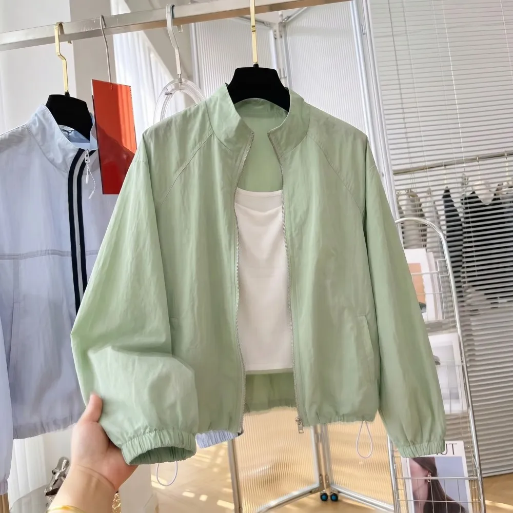 Women's Summer 2026 New Lazy Style Casual Fashion Thin Stand Collar Sun Protection Coat Long Sleeve Zipper Closure Polyester
Women's Summer 2026 New Lazy Style Casual Fashion Thin Stand Collar Sun Protection Coat Long Sleeve Zipper Closure Polyester