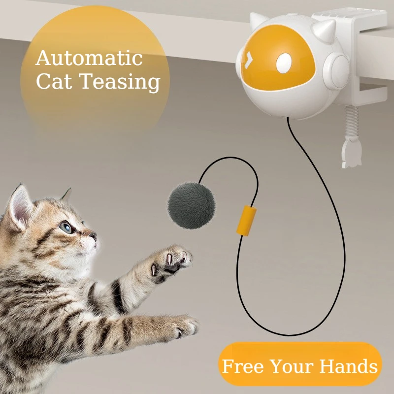Automatic Lifting Cat Toy Ball Hands Free Interactive Cat Teaser Toy Kitten Relieve Boredom Indoor Self-play Toys Pets Supplies
Automatic Lifting Cat Toy Ball Hands Free Interactive Cat Teaser Toy Kitten Relieve Boredom Indoor Self-play Toys Pets Supplies