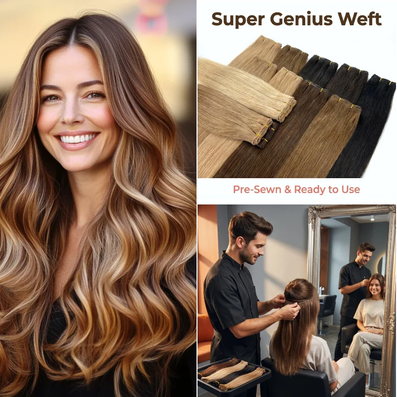 Human Virgin Hair Super Genius Weft 22inch 100g #60 #2 Pre Made Hair Extensions Invisible & Comfort Wholesale Dropship
Human Virgin Hair Super Genius Weft 22inch 100g #60 #2 Pre Made Hair Extensions Invisible & Comfort Wholesale Dropship