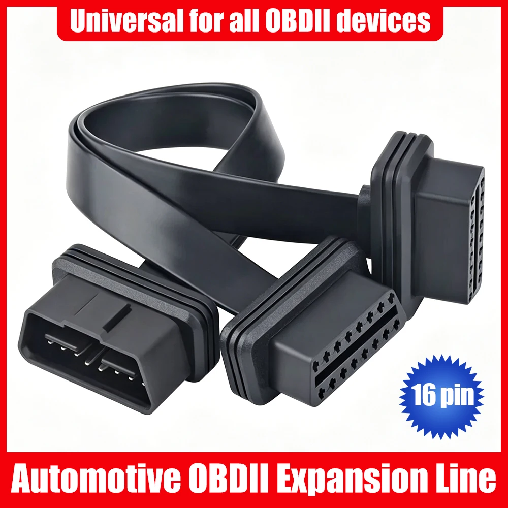 OBD2 1/2 Adapter Extension Cable 1-to-2 Automotive Universal Detection Power Cord 16 pin 16 core Splitter Straight head&bend OBD
OBD2 1/2 Adapter Extension Cable 1-to-2 Automotive Universal Detection Power Cord 16 pin 16 core Splitter Straight head&bend OBD