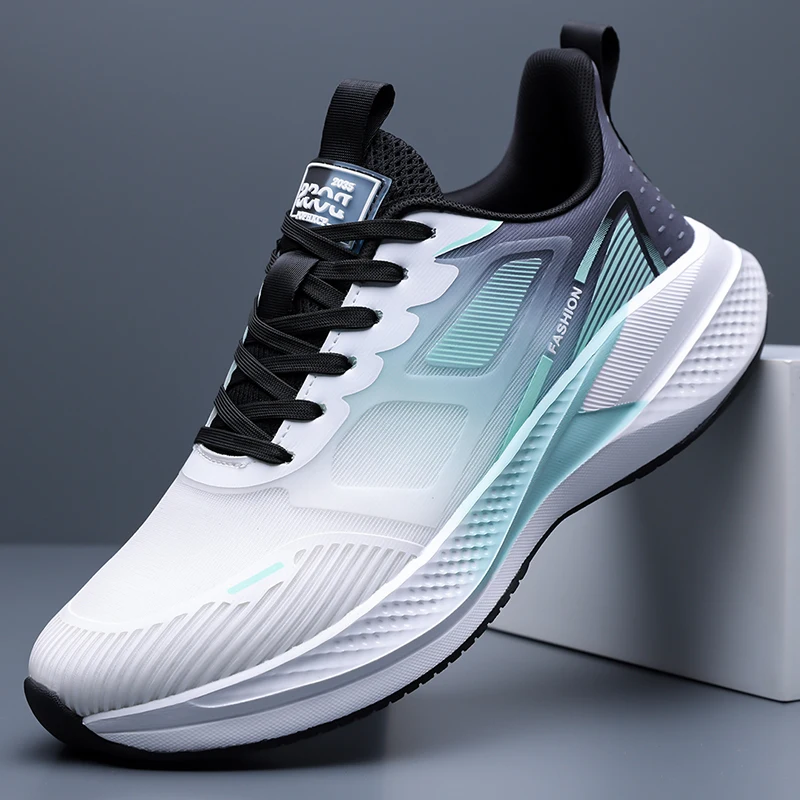 Streamline Shaping Men Running Shoes Full Ventilation Mesh Shock-absorbing Sole Wear-resistant Trainers for Outdoor Sports
Streamline Shaping Men Running Shoes Full Ventilation Mesh Shock-absorbing Sole Wear-resistant Trainers for Outdoor Sports