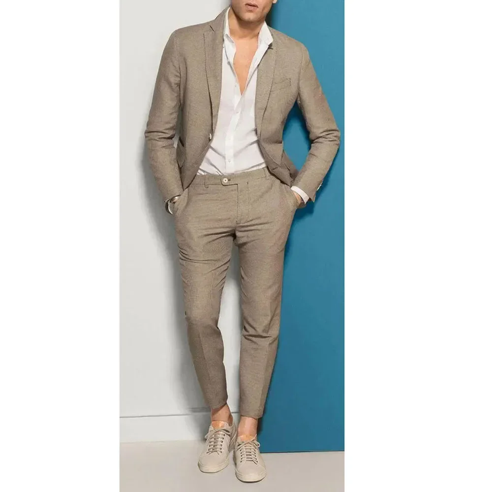Slim Fit Men Suits Solid Color Single Breasted Notch Lapel Casual Male Clothing Prom Party Full Set 2 Piece Jacket Pants Blazer
Slim Fit Men Suits Solid Color Single Breasted Notch Lapel Casual Male Clothing Prom Party Full Set 2 Piece Jacket Pants Blazer