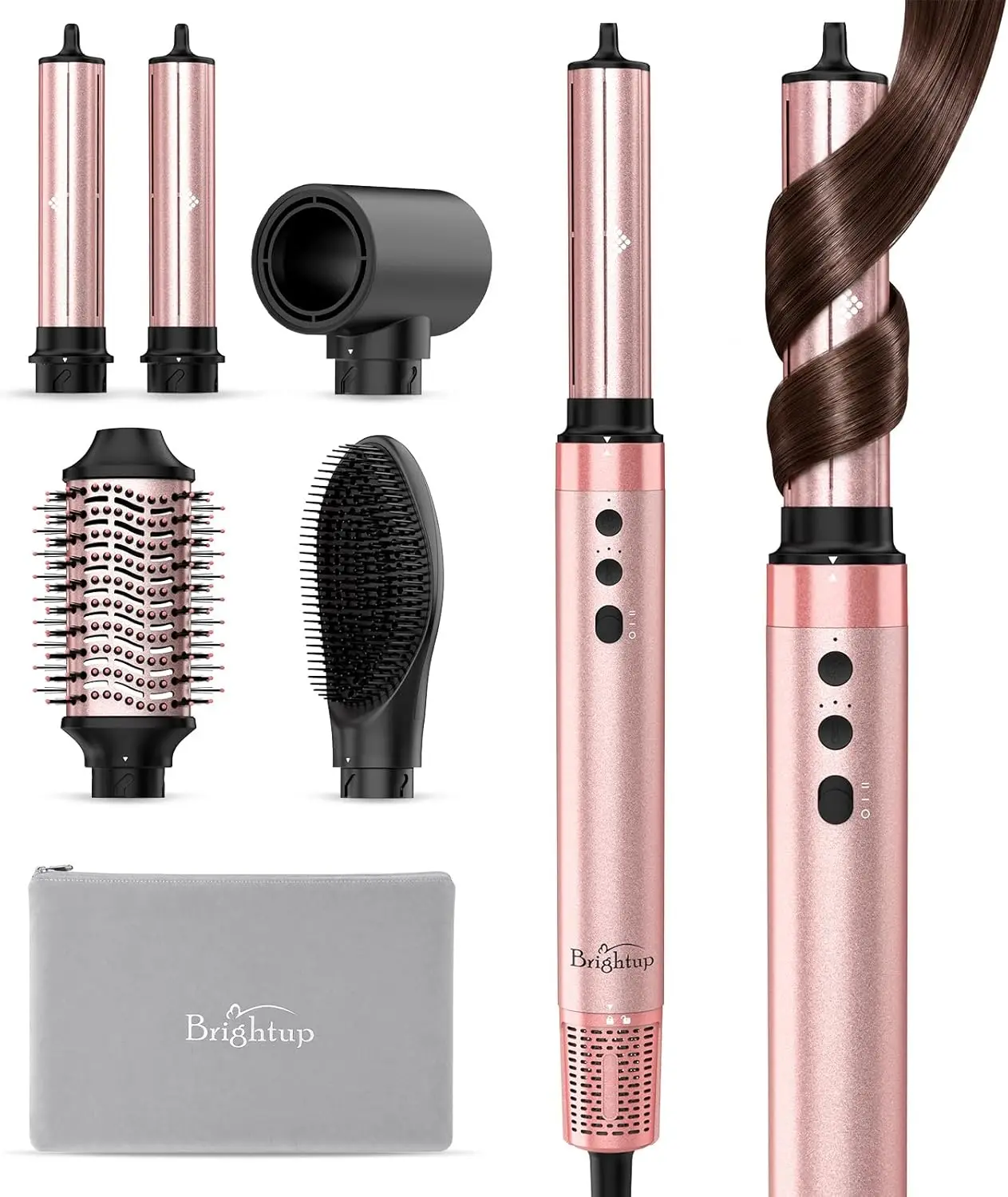 5-in-1 Air Styler: Fast Drying, Auto Curling, No Heat Damage, Travel Bag
5-in-1 Air Styler: Fast Drying, Auto Curling, No Heat Damage, Travel Bag