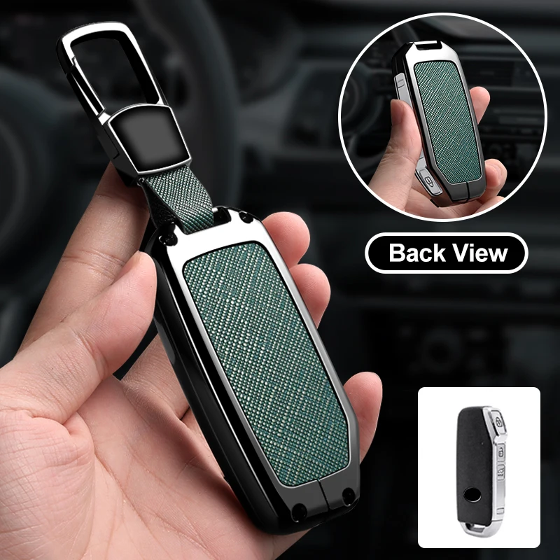Zinc Alloy Leather Car Key Case Cover Shell Accessory For KIA Sportage R GT Stinger Sorento Ceed Cerato Forte Niro Soul Tellurid
Zinc Alloy Leather Car Key Case Cover Shell Accessory For KIA Sportage R GT Stinger Sorento Ceed Cerato Forte Niro Soul Tellurid