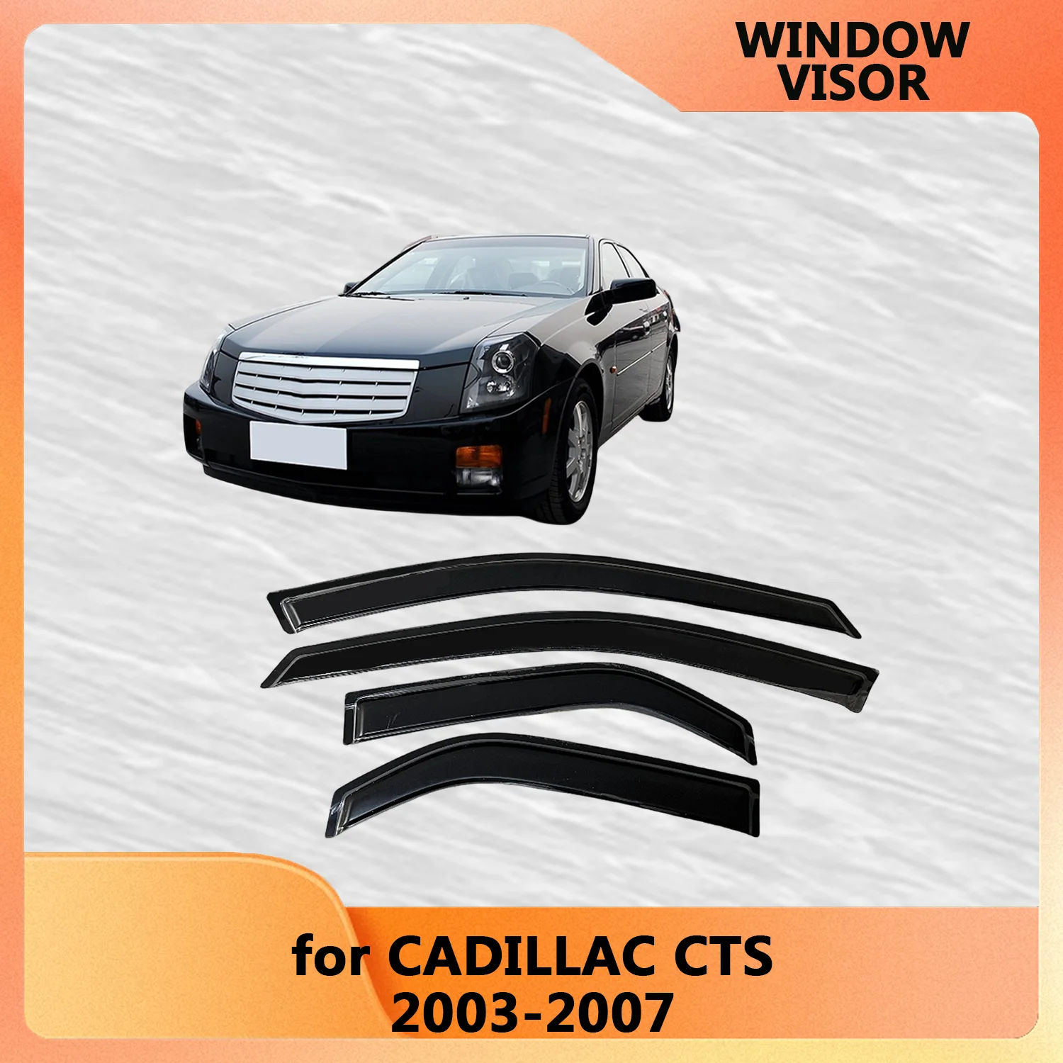 Window Visor for CADILLAC CTS 2003 2004 2005 2006 2007 Wind Deflectors Rain Guards Door Visor Vent Shades Out-Channel Tape On
Window Visor for CADILLAC CTS 2003 2004 2005 2006 2007 Wind Deflectors Rain Guards Door Visor Vent Shades Out-Channel Tape On