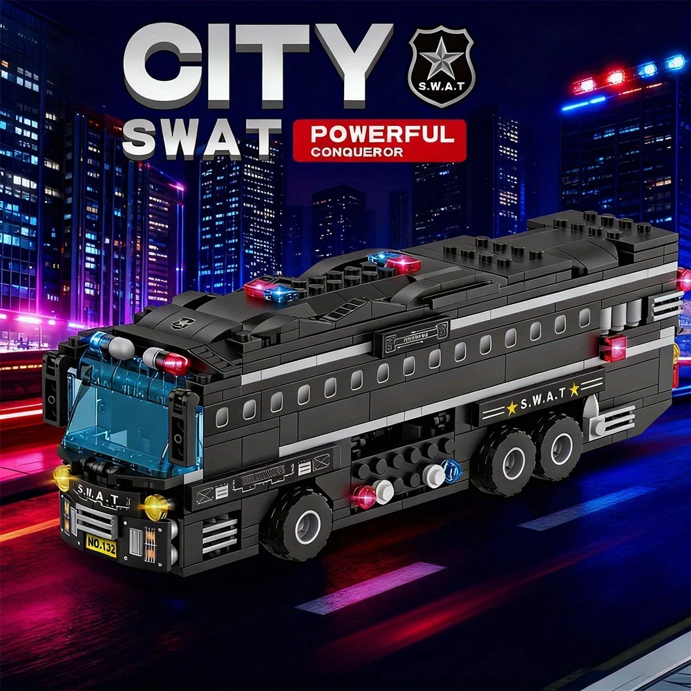 1146PCS City Police Headquarters Black Truck Building Blocks Set Teenage Gift Collection Suitable Educational Toy
1146PCS City Police Headquarters Black Truck Building Blocks Set Teenage Gift Collection Suitable Educational Toy
