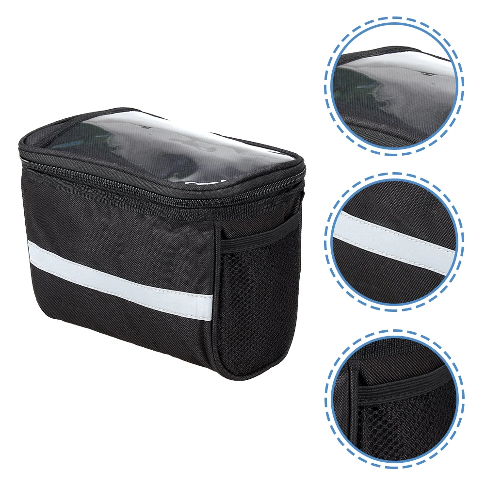 Oxford Cloth Durable Bike Bag PVC Aluminum Film Storage Pouch for Handlebar Reflective Strips Night Riding Bicycle Bag
Oxford Cloth Durable Bike Bag PVC Aluminum Film Storage Pouch for Handlebar Reflective Strips Night Riding Bicycle Bag