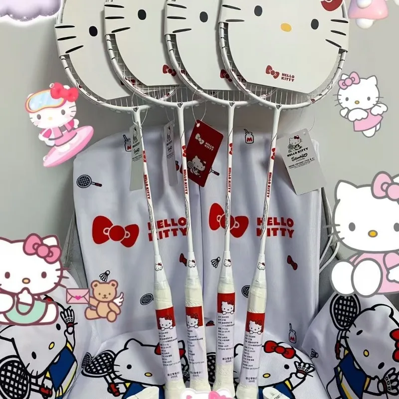 Hello Kitty Badminton Racket 4U Durable Carbon Double Racket Entertainment Competition for Male and Female Students Entry Racket
Hello Kitty Badminton Racket 4U Durable Carbon Double Racket Entertainment Competition for Male and Female Students Entry Racket