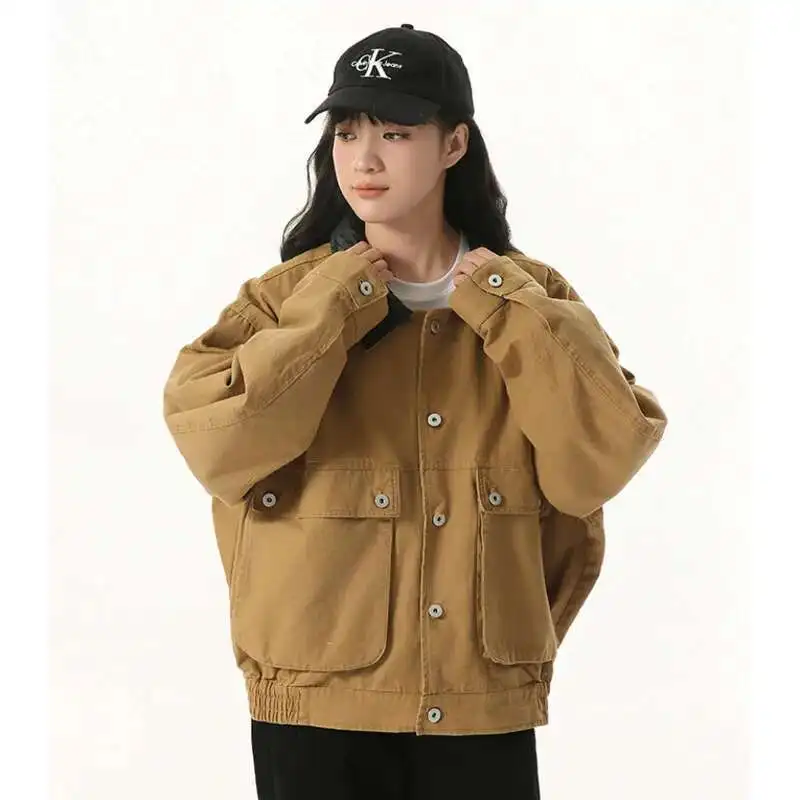 American Style Short Male Jacket 2025 Spring Casual Loose PU Leather Collar Patchwork Design Single Breasted Coat
American Style Short Male Jacket 2025 Spring Casual Loose PU Leather Collar Patchwork Design Single Breasted Coat