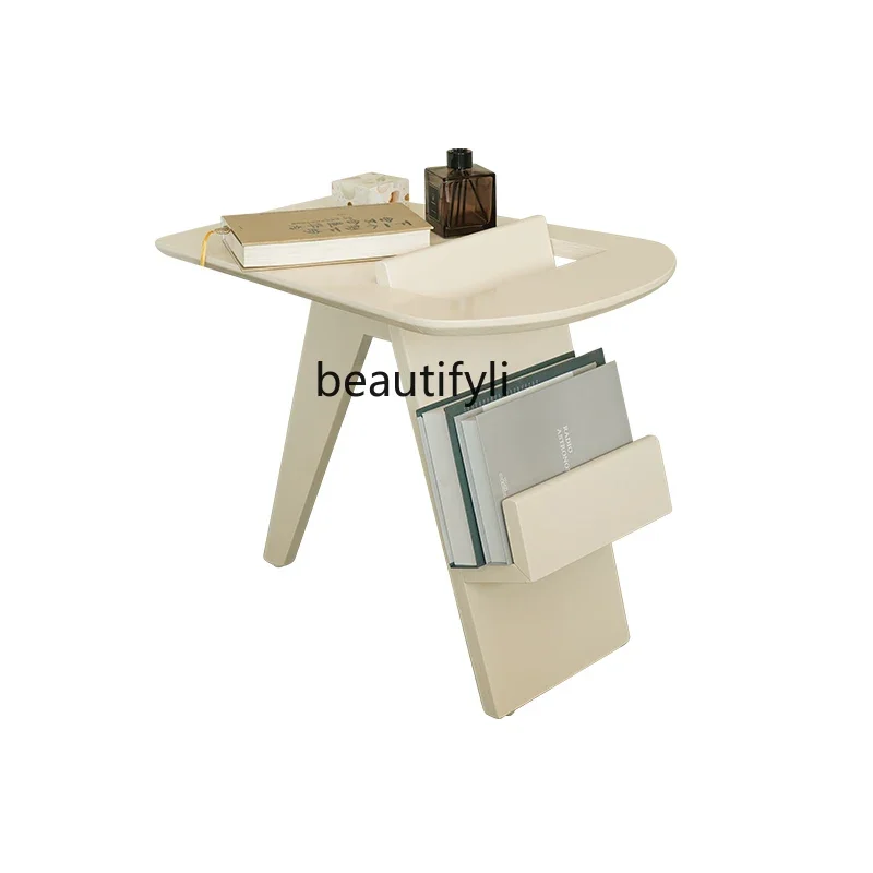 Quiet wind solid wood sofa side few creative narrow coffee table cream wind living room, bedside rack
Quiet wind solid wood sofa side few creative narrow coffee table cream wind living room, bedside rack