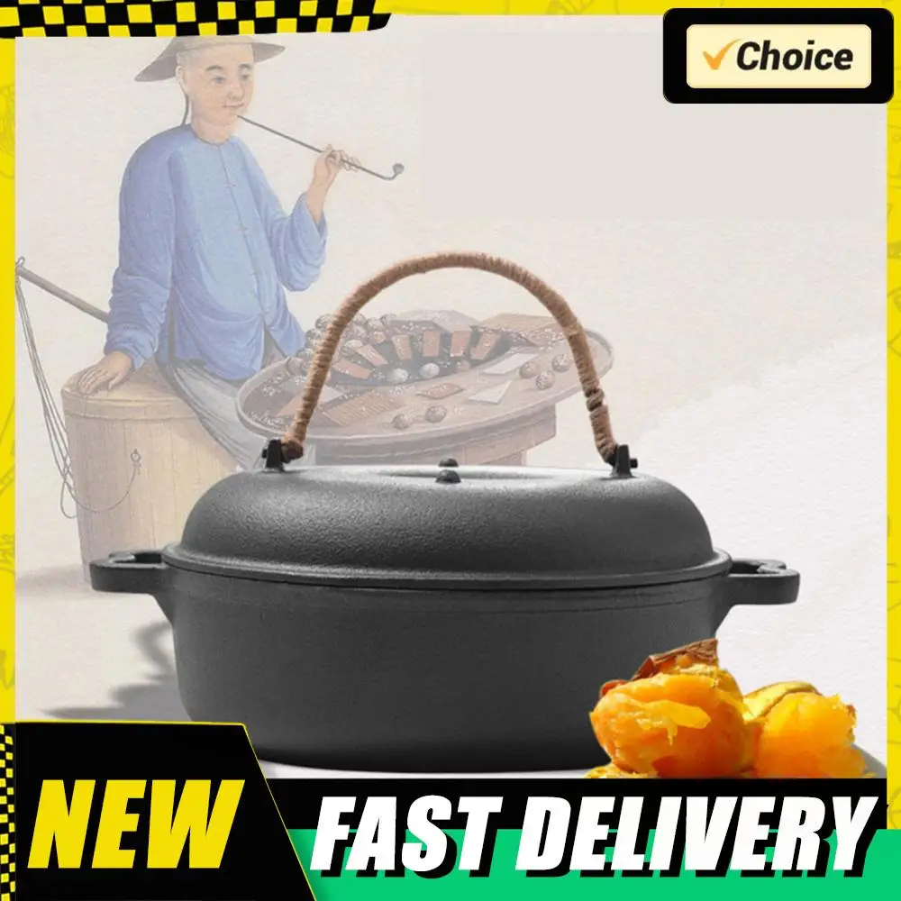 Чугунная жареная сковорода для сладкого картофеля с крышкой, жаровня чеснока, пекарь для пикника, кемпинга, патио, приготовления пищи на заднем дворе
Чугунная жареная сковорода для сладкого картофеля с крышкой, жаровня чеснока, пекарь для пикника, кемпинга, патио, приготовления пищи на заднем дворе