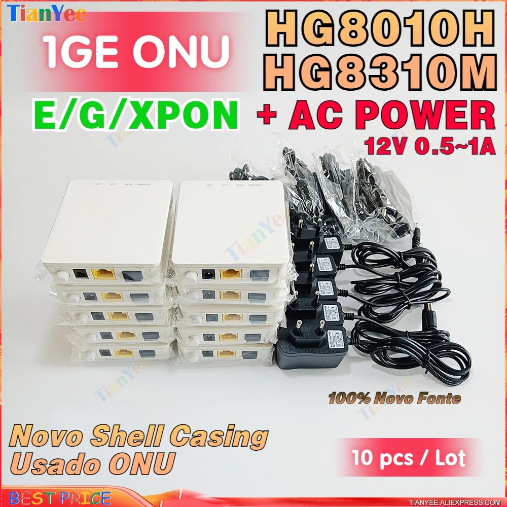 100% Brand New XPON HG8310M EPON HN8310M GPON 1GE ONU HG8010H Fiber Optical Terminal english firmware with power source
100% Brand New XPON HG8310M EPON HN8310M GPON 1GE ONU HG8010H Fiber Optical Terminal english firmware with power source