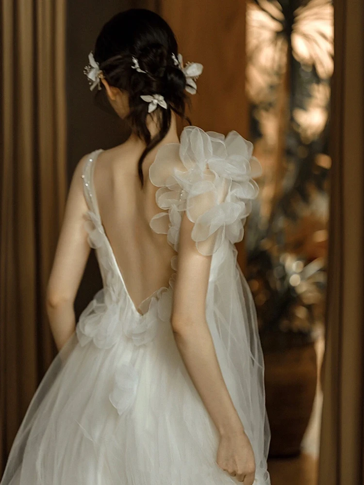 White Strapless Small Size Bride Morning Robe 2026 New Vintage Forest System Travel Photography Light Wedding Dress Gown
White Strapless Small Size Bride Morning Robe 2026 New Vintage Forest System Travel Photography Light Wedding Dress Gown