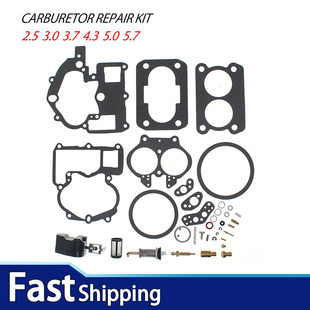 Carburetor Rebuild Kit For MerCruiser Marine 2 Barrel Rochester Carb 3302-804844002 Fits 2.5 3.0 3.7 4.3 5.0 5.7
Carburetor Rebuild Kit For MerCruiser Marine 2 Barrel Rochester Carb 3302-804844002 Fits 2.5 3.0 3.7 4.3 5.0 5.7