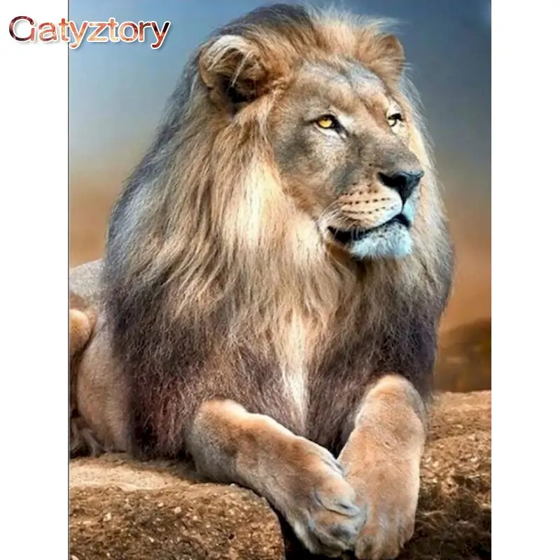 GATYZTORY diy frame Picture Lion Animal Diy Painting By Numbers Modern Wall Art Picture Handpainted Home Decor Artworks 40x50cm
GATYZTORY diy frame Picture Lion Animal Diy Painting By Numbers Modern Wall Art Picture Handpainted Home Decor Artworks 40x50cm