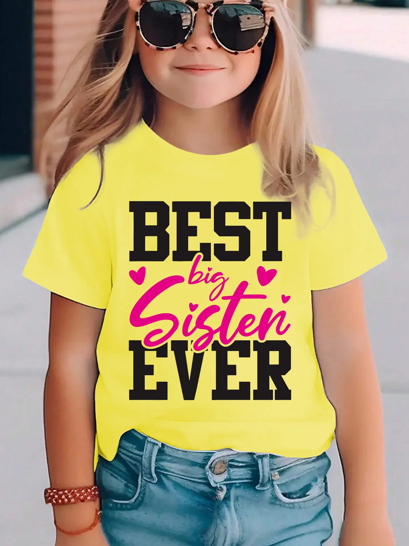 Summer Girls' Pure Cotton Round Neck Short-Sleeve Fashion 2026 Big Sister Ever Letter Print Children's Breathable Casual Top
Summer Girls' Pure Cotton Round Neck Short-Sleeve Fashion 2026 Big Sister Ever Letter Print Children's Breathable Casual Top