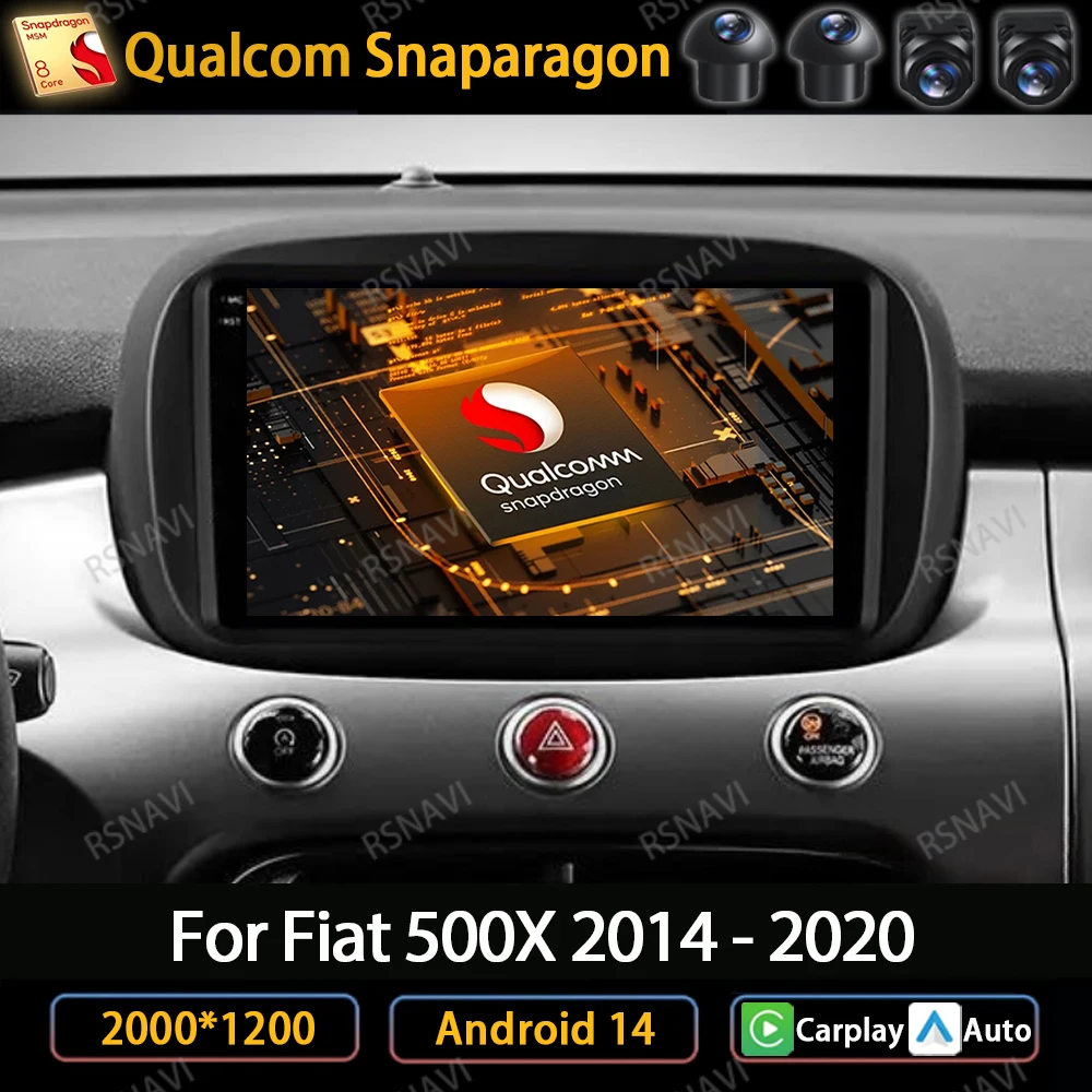 Android 14 For Fiat 500X 2014 - 2020 Car Radio Multimedia Stereo Player CarPlay Auto GPS 2 Din Navigation Head Unit 4G WIFI QLED
Android 14 For Fiat 500X 2014 - 2020 Car Radio Multimedia Stereo Player CarPlay Auto GPS 2 Din Navigation Head Unit 4G WIFI QLED