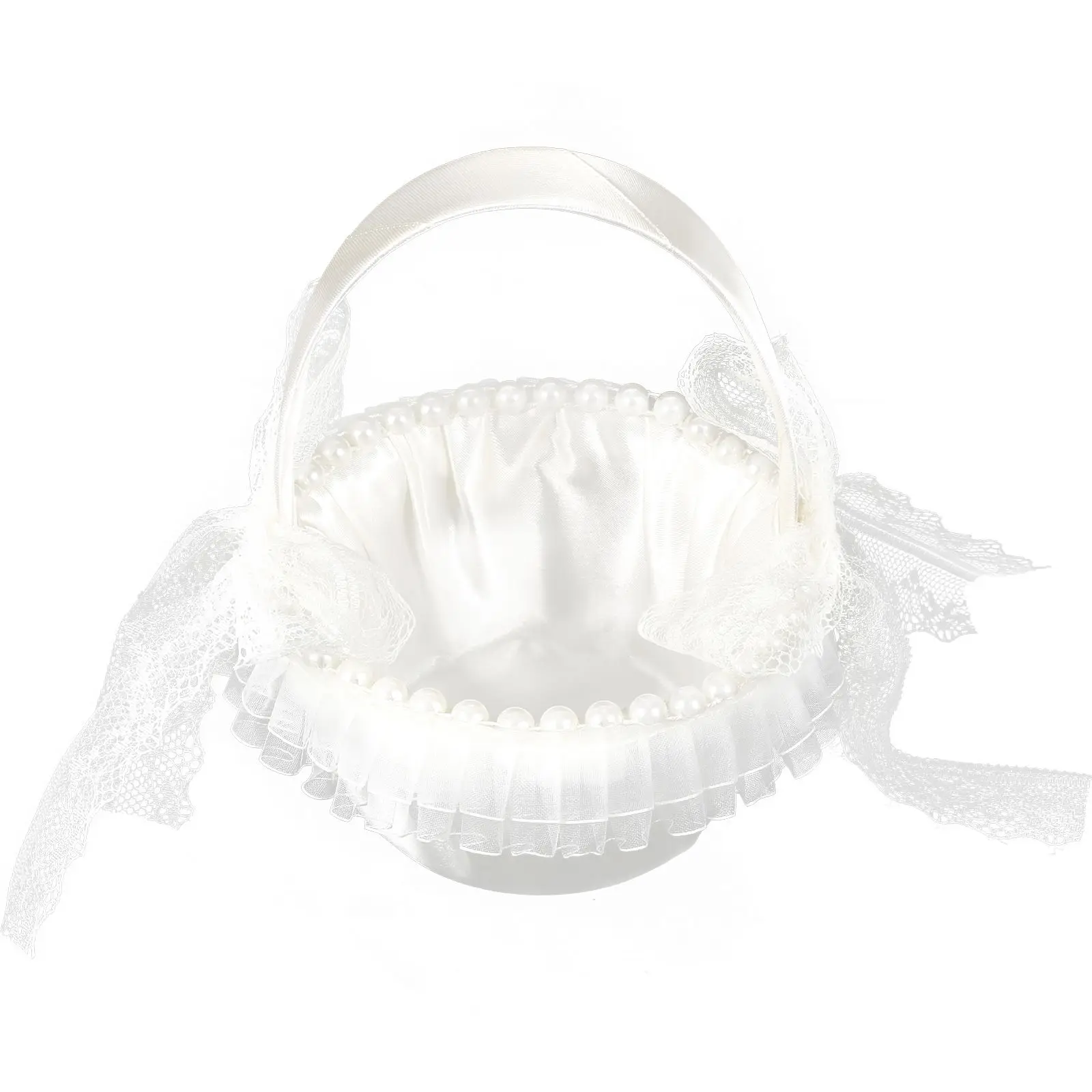 Satin Lace Flower Girl Basket Wedding Supplies Bridal Petal Holder DecorationsFlowers Storage Display Lightweight Portable
Satin Lace Flower Girl Basket Wedding Supplies Bridal Petal Holder DecorationsFlowers Storage Display Lightweight Portable