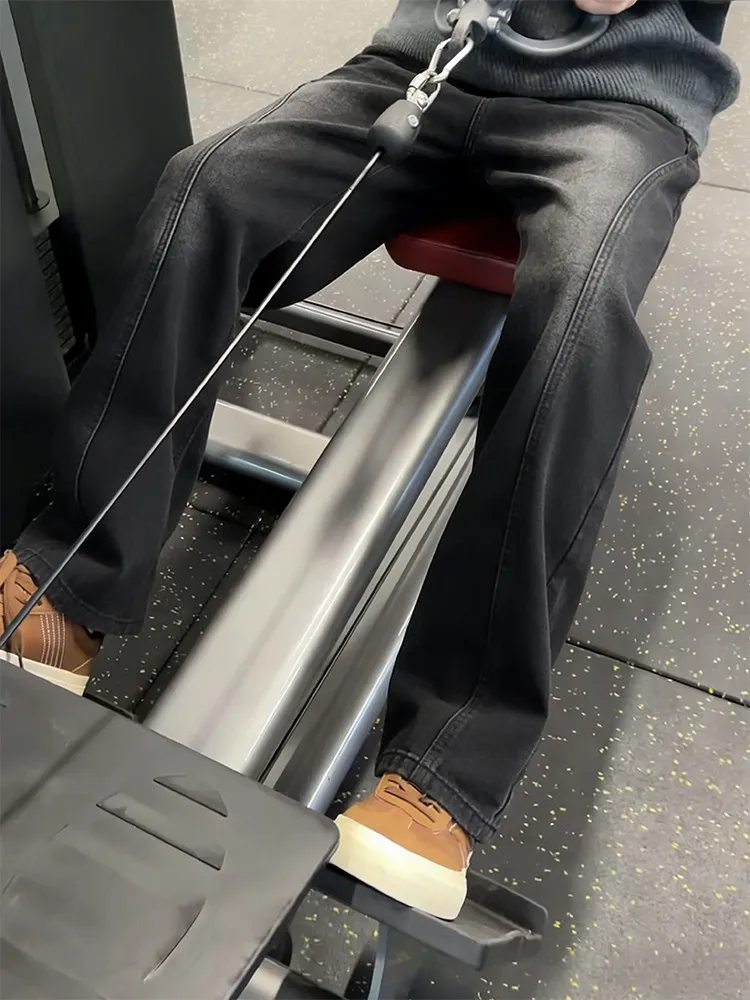 American Sle Slim Fit Bla Slant Cut Flared Jeans Men's Autumn Winter High Street Workwear Straight Leg Knife Pants
American Sle Slim Fit Bla Slant Cut Flared Jeans Men's Autumn Winter High Street Workwear Straight Leg Knife Pants