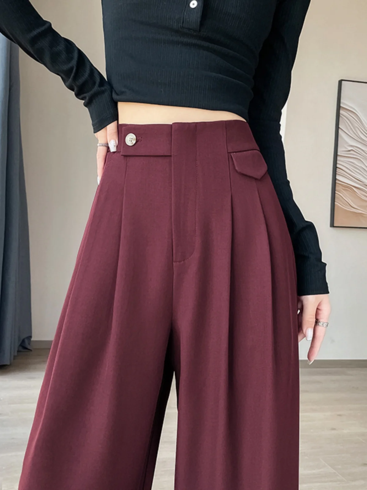 Ankela High Waist Red Suit Wide Leg Pants Women's Spring Autumn New Style Slimming Extended Narrow Version Casual Straight Le...
Ankela High Waist Red Suit Wide Leg Pants Women's Spring Autumn New Style Slimming Extended Narrow Version Casual Straight Le...