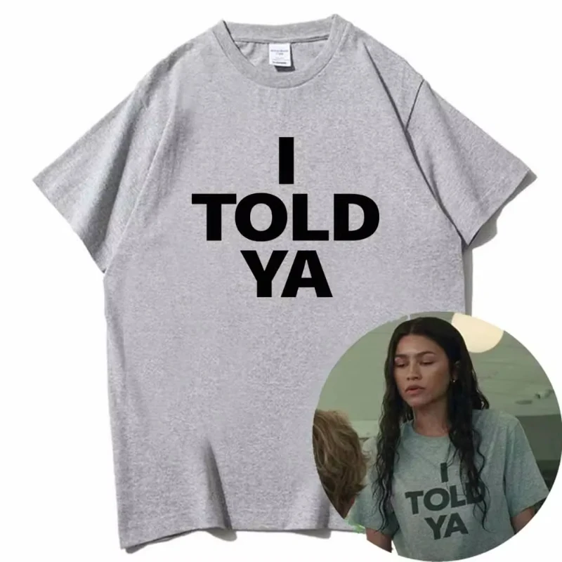 I Told YA Letter Pure Cotton Printed Men's and Women's Personalized Loose Short Sleeved New Fashionable Round Neck T-shirt
I Told YA Letter Pure Cotton Printed Men's and Women's Personalized Loose Short Sleeved New Fashionable Round Neck T-shirt