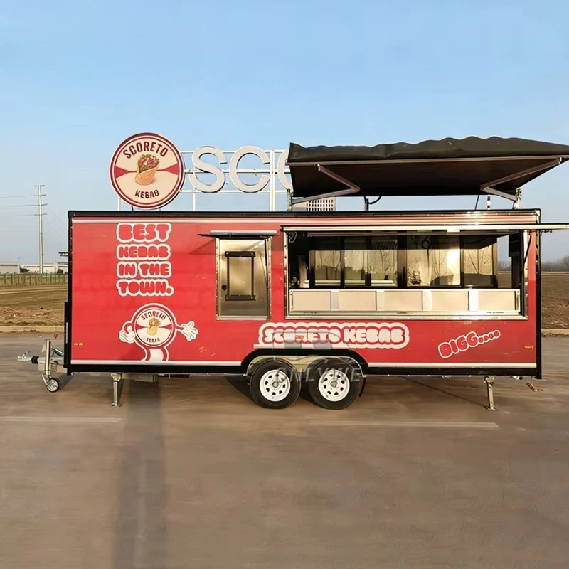 Versatile Mobile Catering Trailer With Complete Kitchen Space For Coffee And Various Fast Food Business
Versatile Mobile Catering Trailer With Complete Kitchen Space For Coffee And Various Fast Food Business