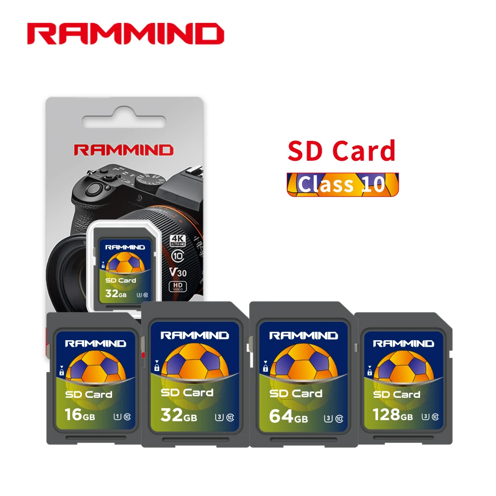 RAMMIND 1PC SD Football memory card memory card Classe 10 capacity camera 128GB 64GB 32GB 16GB For Recording the FIFA World Cup
RAMMIND 1PC SD Football memory card memory card Classe 10 capacity camera 128GB 64GB 32GB 16GB For Recording the FIFA World Cup