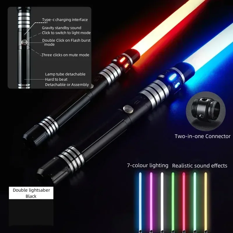 RG Metal Lightsaber Laser Sword Toys Light Saber 15Color Change Kids Soundfonts Force FX FOC laster Toys Jedi Laser Sword Gift
RG Metal Lightsaber Laser Sword Toys Light Saber 15Color Change Kids Soundfonts Force FX FOC laster Toys Jedi Laser Sword Gift