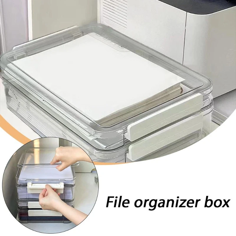 1PCS File Storage Box with Clear Lid Document Organizer, Stackable Plastic Container for Papers Receipts Office Desk Organizatio
1PCS File Storage Box with Clear Lid Document Organizer, Stackable Plastic Container for Papers Receipts Office Desk Organizatio