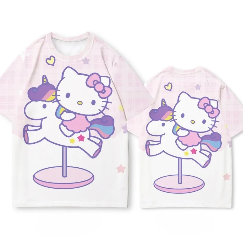 Новая женская летняя футболка с короткими рукавами и 3D принтом Hello Kitty, милая быстросохнущая одежда Sanrio Kitty
Новая женская летняя футболка с короткими рукавами и 3D принтом Hello Kitty, милая быстросохнущая одежда Sanrio Kitty