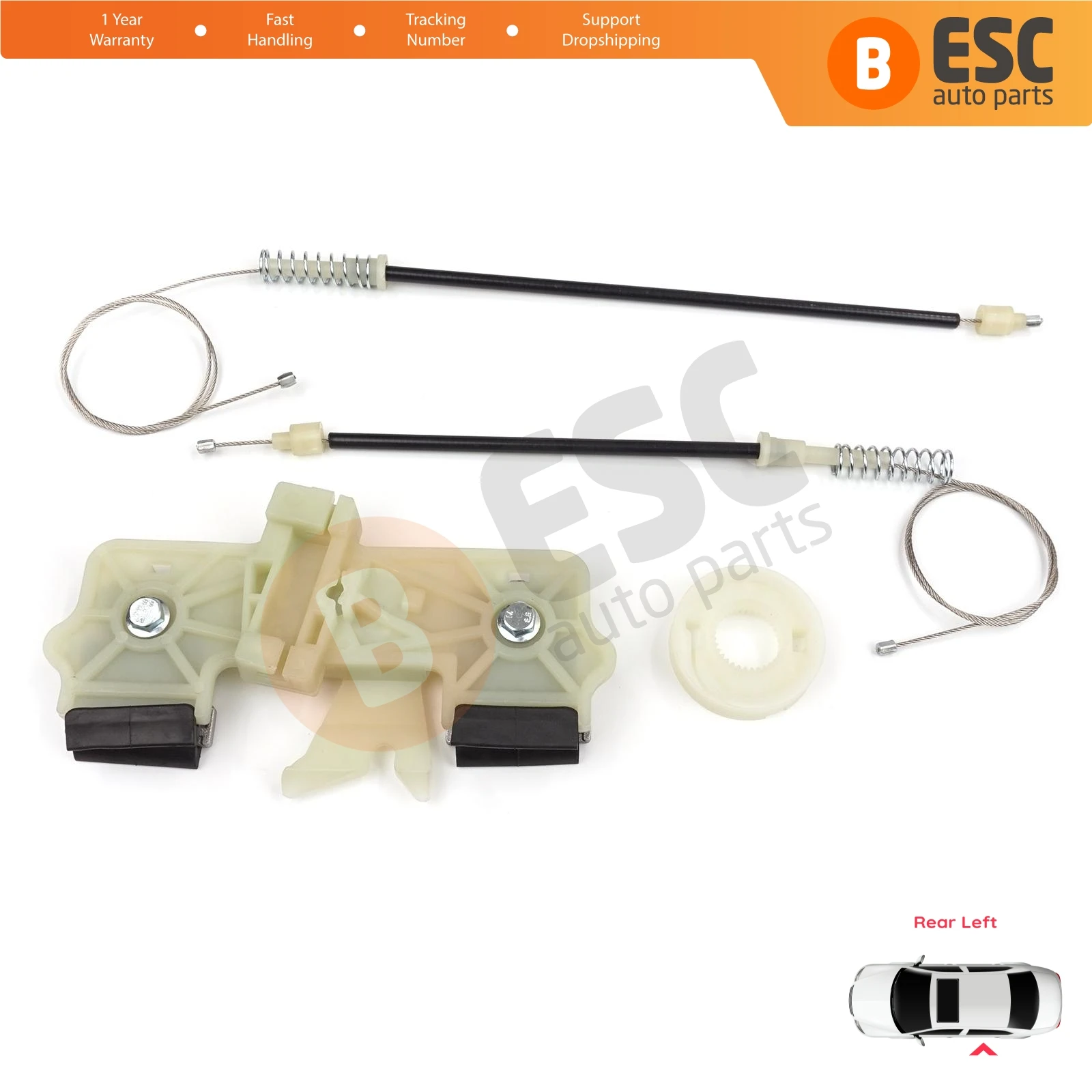 EWR5332 Power Window Lifter Regulator Repair Set Rear Left Door for Ford Fiesta MK6 CB1 CCN JA8 JR8 2008-2017 4/5 Door 1568451
EWR5332 Power Window Lifter Regulator Repair Set Rear Left Door for Ford Fiesta MK6 CB1 CCN JA8 JR8 2008-2017 4/5 Door 1568451