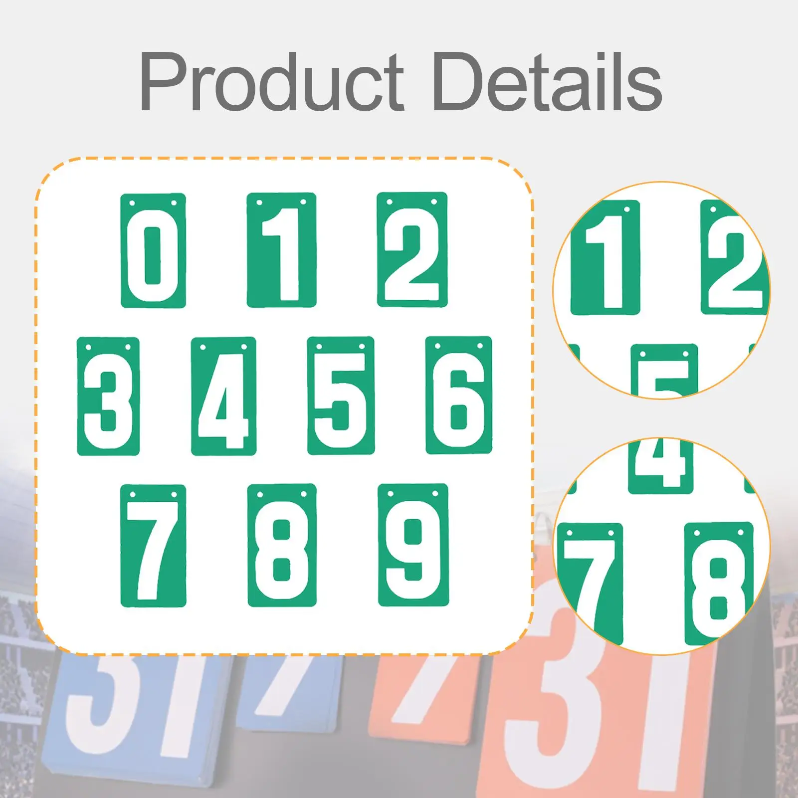 Flip Number Cards Double Hole Design Waterproof Scorekeeper Board for Sports Tournament and Team Activities
Flip Number Cards Double Hole Design Waterproof Scorekeeper Board for Sports Tournament and Team Activities
